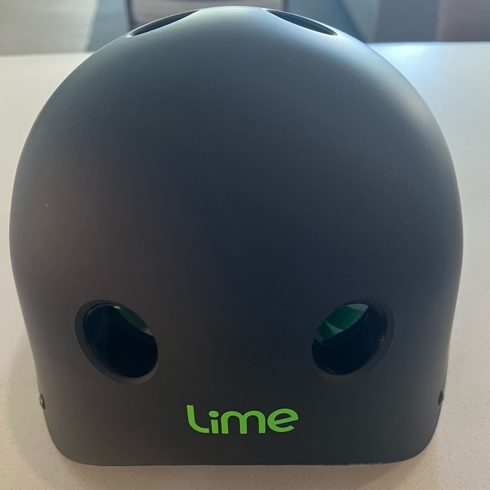 Lime Matte Black Helmet Adjustable Urban Bike Scooter Skate